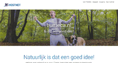 Desktop Screenshot of humeca.nl